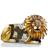 Lion Figurine Table Top Fan