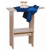 Stationary Ironing Board with Iron