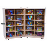 Twenty Tray Folding Vertical Storage Unit