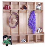 Five Section Maple Offset Seat Locker