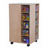 Space Saver Cubby Spinner with Clear Trays