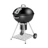 Cart Style Charcoal Kettle Grill with Folding Side Shelf