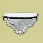 Maureen 16" x 8" Venetian Mirror Wall Shelf