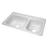 Deluxe 33" x 19" Kitchen Sink