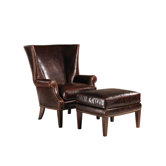 Marissa Leather Chair and Ottoman