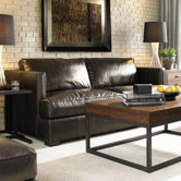 11 South Fillmore Leather Sofa