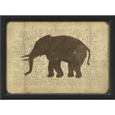 Elephant Silhouette Wall Art