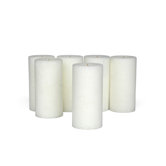 Distressed Finished Pillar Candles (Set of 6)