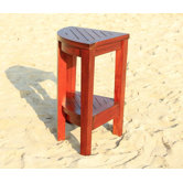 Elevated Teak Corner Bathroom Elegance Shelf or Small Table
