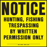 No Hunting Sign