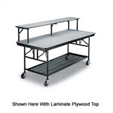Bar/Buffet Unit with Riser Shelf and Plywood Top