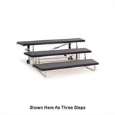 3-Level 72" Transfold Choral Riser with Optional 4th Step Add-On