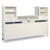 Lily Bedside Console in Eggshell White