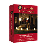 Electric Kraft Paper Luminaries (Set of 5)