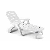 Stella Di Mare Folding 2 in 1 Bed Sun Lounge with Wheel