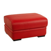 Tiki Leather Ottoman