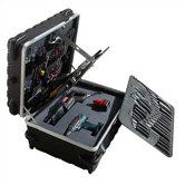 Contractor 3 Pallet Tool Case with Built-in Cart: 13" H x 23" W x 18" D