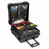 "Military-Ready" Square Tool Case (with built-in cart): 11" H x 19" W x 19" D