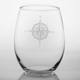 Compass Rose Red Wine Tumbler (Set of 4)
