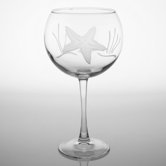 Starfish 19 Oz Balloon Glass (Set of 4)