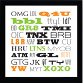 Text Talk Print Art