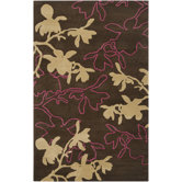 Organic Modern Dark Mushroom Rug