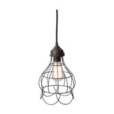 Wire Rose Pendant Light