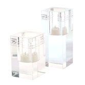 Square Crystal Collar Votive