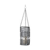 Weathered Oval Ring Hanging Pillar Lantern