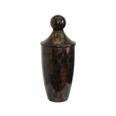 Chestnut Horn Urn with Lid