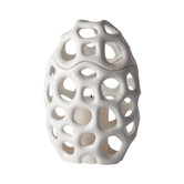 Perforated Porcelain Votive Ornament