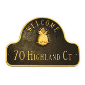 Pineapple Welcome Address Plaque