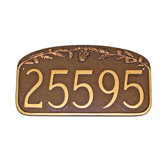 Pine Cone Address Plaque