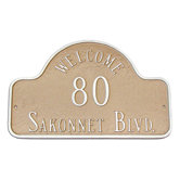 Welcome Arch Standard Address Plaque