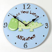 Alligator Kid Clock