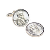Lincoln Steel Penny Cufflinks