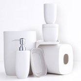 Modern Ceramic Bath Accessory Set