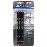 Graphic Drawing Designer Pencil (Set of 4)