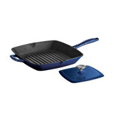 Tramontina Gourmet Enameled Cast Iron 11 in Grill Pan with Press Gradated
