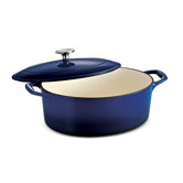 Tramontina Gourmet Enameled Cast Iron 5.5 Qt Covered Oval Dutch Oven Gradated