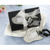 Airplane Luggage Tag in Gift Box with Suitcase Tag