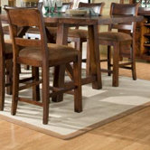 Woodland Ridge Ladder Back Pub Chair in Distressed Aged Amber