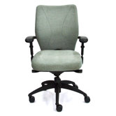 High-Back Staal Executive Chair with Arms