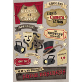 Cardstock Stickers Show Business