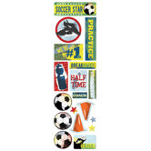 Clearly Stickers Soccer Star