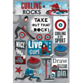 Cardstock Stickers Curling