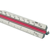 T Series Aluminum Triangular Architect Scale Ruler