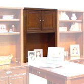 Tribeca Loft Cherry Hutch With Doors
