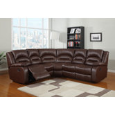 Novella Bonded Leather Corner Group Sofa