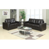 Rose Bonded Leather Seating Group